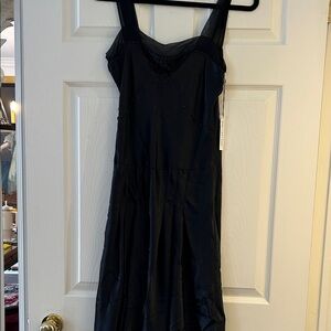 Paraphrase Black Midi Dress